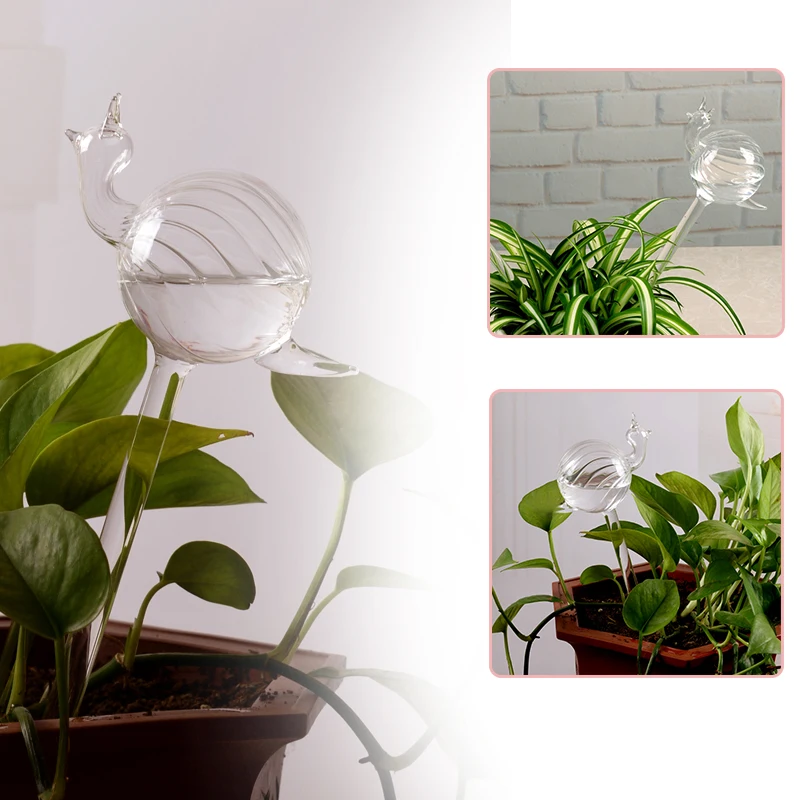 Portable Automatic Watering Planter Vase Terrarium Container Home Wedding Garden