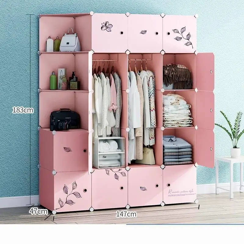 Almacenamiento Meble Armario De Armazenamento Moveis Para Casa Garderobe Closet Guarda Roupa мебель для спальни Mueble гардероб - Цвет: MODEL Q