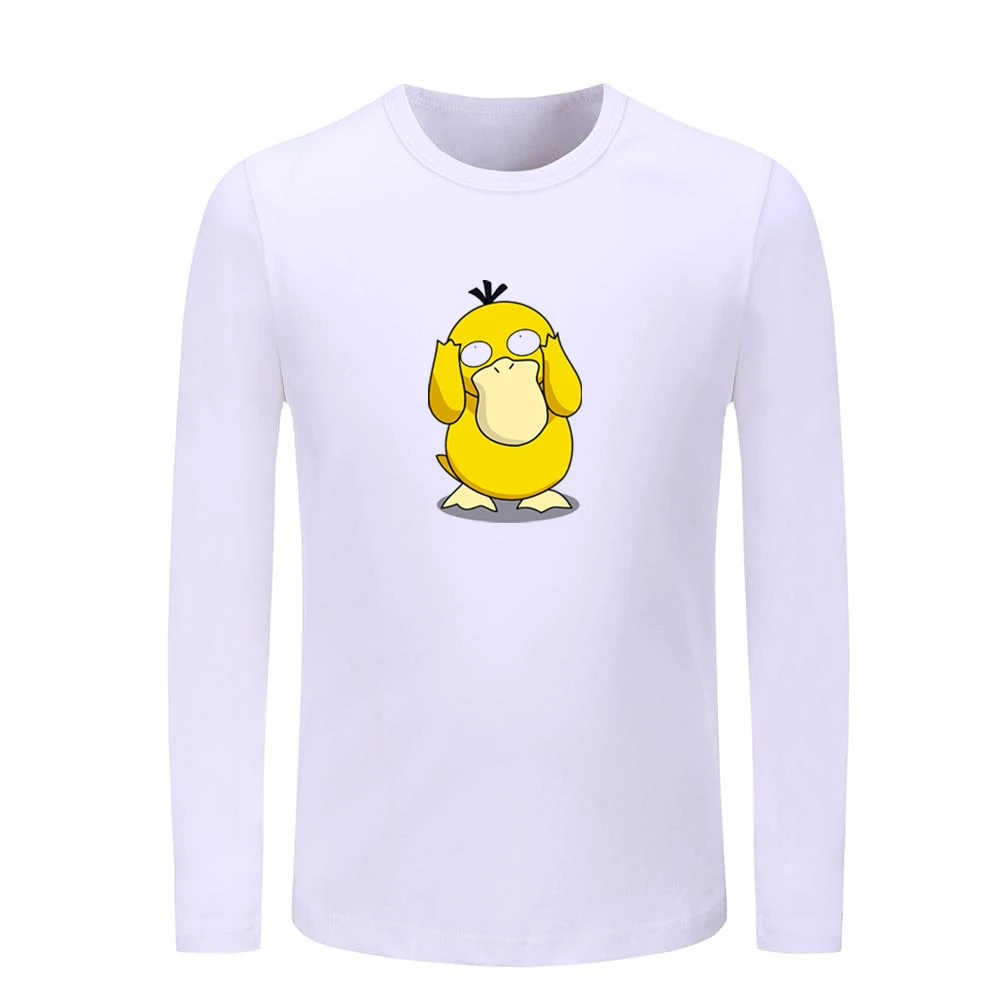 Детские футболки с рисунком из мультфильма «Покемон», «Psyduck», «Beedrill», «Venomoth», детские футболки с графическим принтом, топы для мальчиков и девочек, рождественский подарок - Цвет: JeKW978C