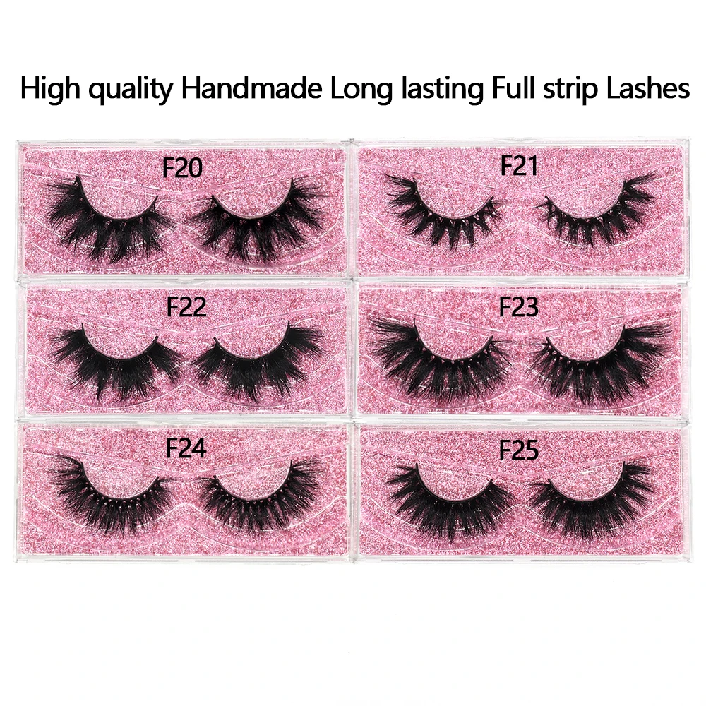 FOXESJI Mink Lashes False Eyelashes Natural Soft Wispy Lash Eyelash Extension Cross Strip 3D Fluffy Mink Lashes Eyelashes Makeup 3