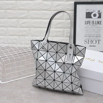 

Bag Female 2020 New Variety Diamond Laser Bag Folding Geometric Handbag Shoulder Bag