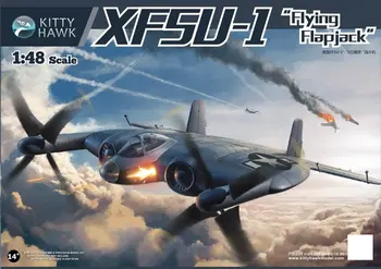 

KittyHawk KH80135 1:48 Scale XF5U-1 Flying Flapjack Carrier Borne Fighter Plane Aircraft Toy Plastic Assembly Building Model Kit