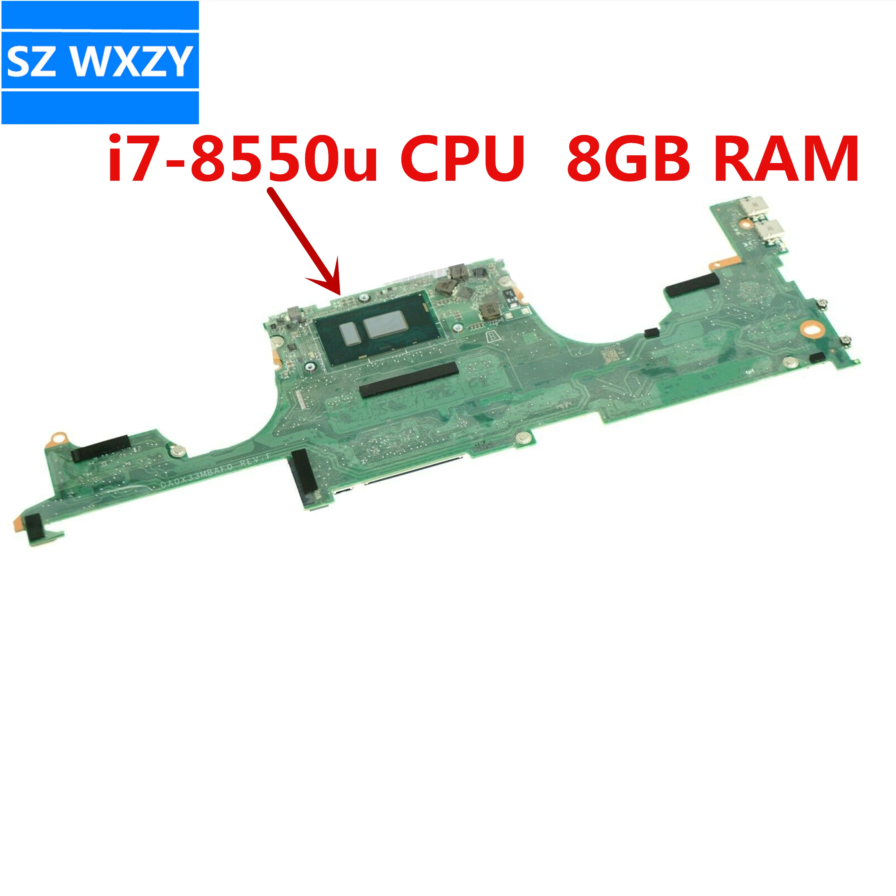 Carte Mère HP Spectre 13-AF – I7-8550U – 8Go RAM – Réf 941823-601 – Testée OK
