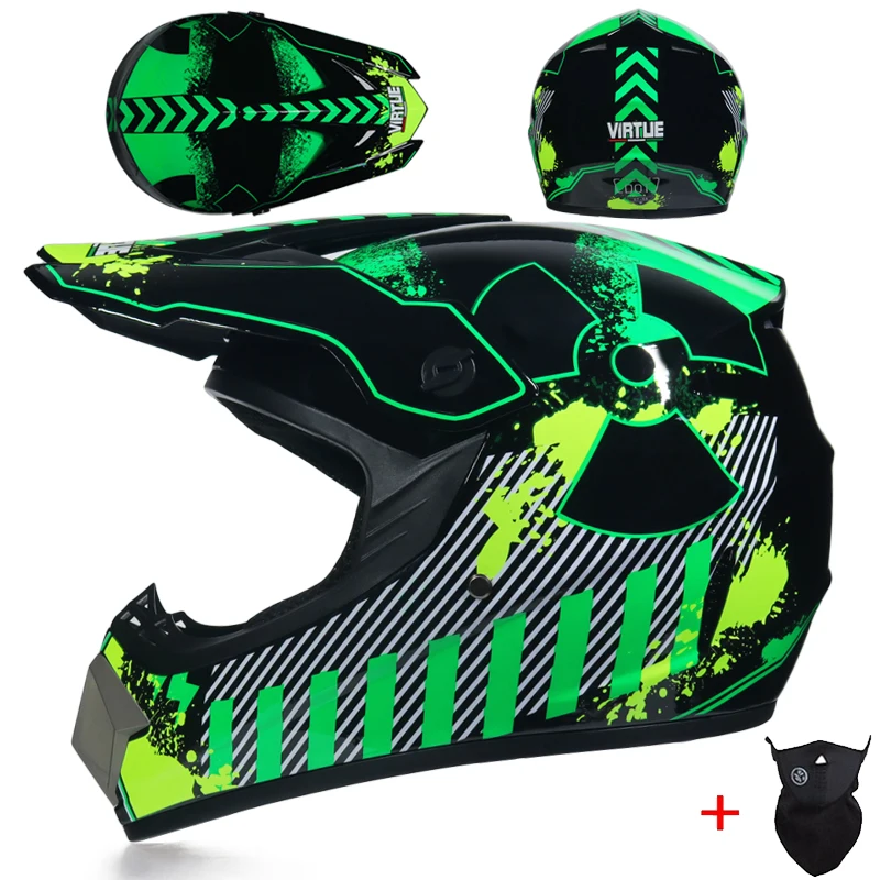 MSUEFKD Полнолицевой мотоциклетный шлем Cross capacete мотокросса внедорожный ATV MTB горные гонки Casco DOT утвержден - Цвет: 7a