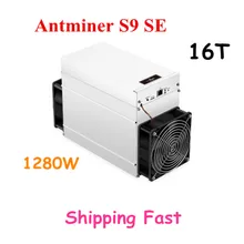 Asic New AntMiner S9 SE 16TH/S Биткоин BCH BTC Майнер лучше S9 13,5 t 14t S9j 14,5 t S9k S11 S15 S17 T9+ T17 WhatsMiner M3
