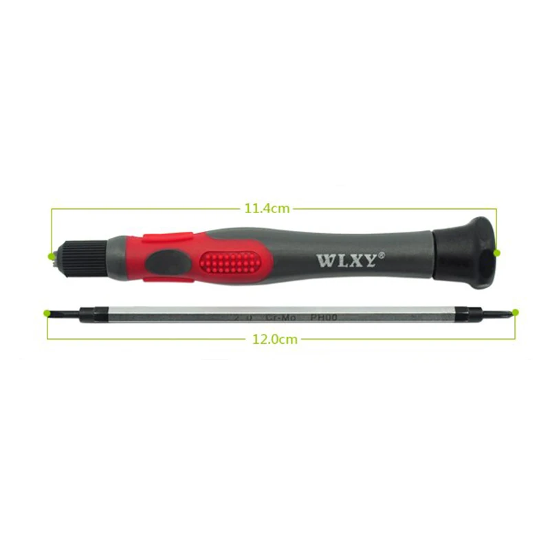 1피스 레드&블랙 이중 용도 드라이버 2.0mm 슬롯/필립스 2 in 1 정밀 드라이버 WLXY-2018