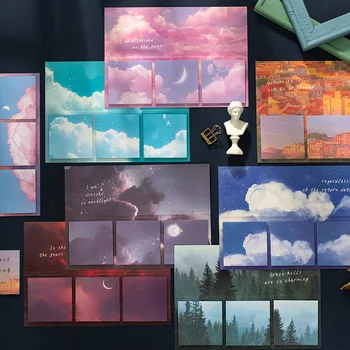 

8 Packs Mixed Total 480PCS N Times Stickers The Cool Seasons Theme Paper Notes 14.3*20cm Free Shipping