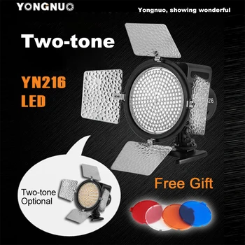 

YONGNUO YN216 3200K/5500K LED Video Light with 4 Color Plates for Canon Nikon DSLR Camera Video Light Photographic Lighting