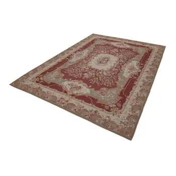 

290x408 Cm Beige Handmade Needlepoint Rugs Rug-9x13 Ft