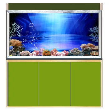

[JQ-0025] Fish Tank Background HD Ocean Series Aquarium Sticker Mural Decoration Painting Pattern Size Can Be Customized