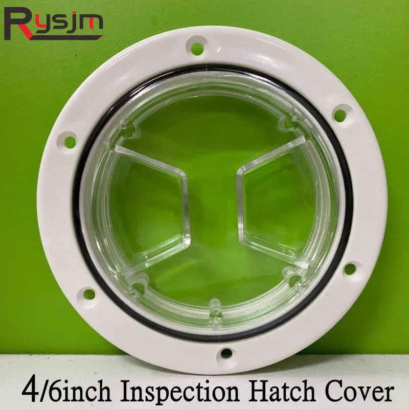 New Arrival Round Deck Plate Marine Access Boat Inspection Hatch Cover Plate Cut Out ABS Plastic Anti-corrosive Boat Deck Hatch white abs plastic deck inspection access hatch cover for rv camper yacht marine boat accessories