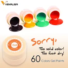 Venalisa советы для дизайна ногтей, профессиональная косметика для ногтей, маникюр, 60 цветов, УФ led, замачивающая краска, лак для ногтей, лаковые гели