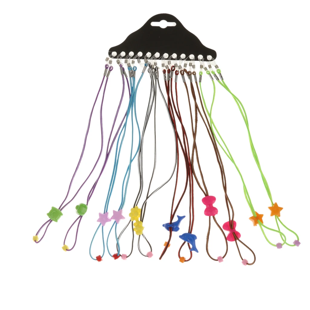 12 Pcs Kids Eyeglasses Strap Glasses Sports Band Cord Holder Multi-Color Eyewear Retainer