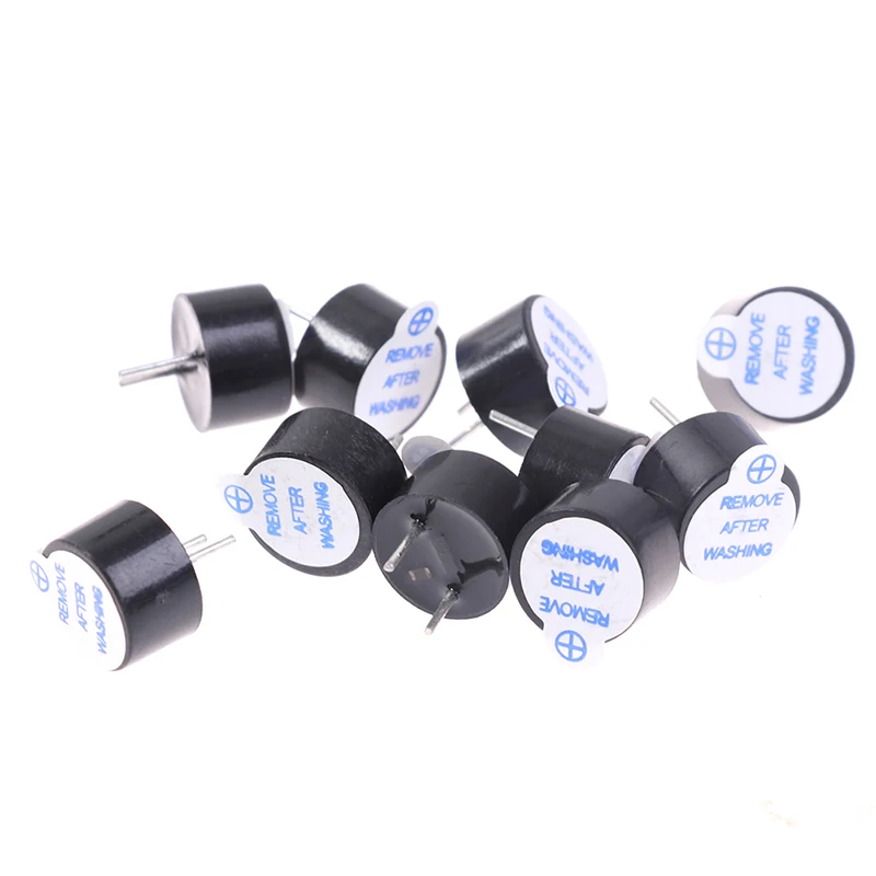 10pcs Small integrated Active Buzzer Magnetic Long Continous Beep TMB09A blue/red label 5V DC long sound 9*5.5MM |