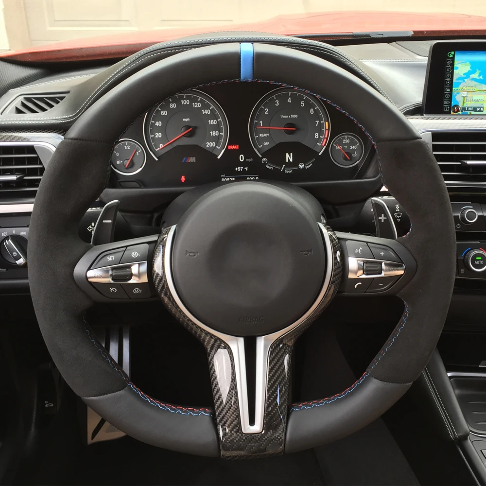 Special Price Steering Wheel Cover Trim Frame For Bmw F10 F30 F F48 F25 F32 Carbon Fiber Steering Wheel Case Shell Lid Car Styling Upgrade Buzzonwaykoi