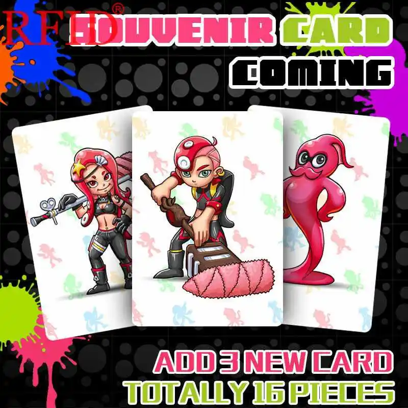 16 полный набор NFC тегов игровые карты Марины Splatoon 2 Lnkling для amiibo Switch/wii U новейшая популярная Водонепроницаемая горячая Распродажа RFID карта
