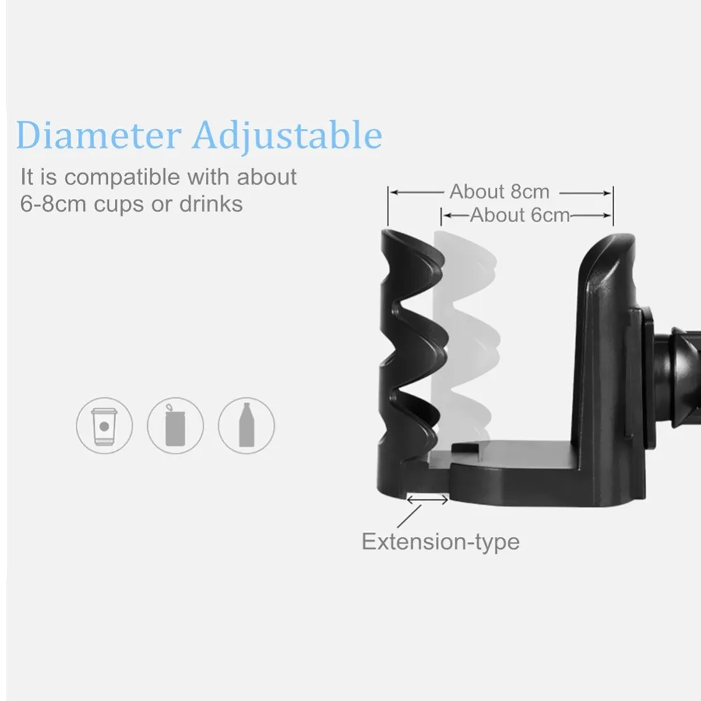 Универсальный автомобильный держатель для бутылки с чашкой с вентиляционным отверстием, авто регулируемый стабильный держатель