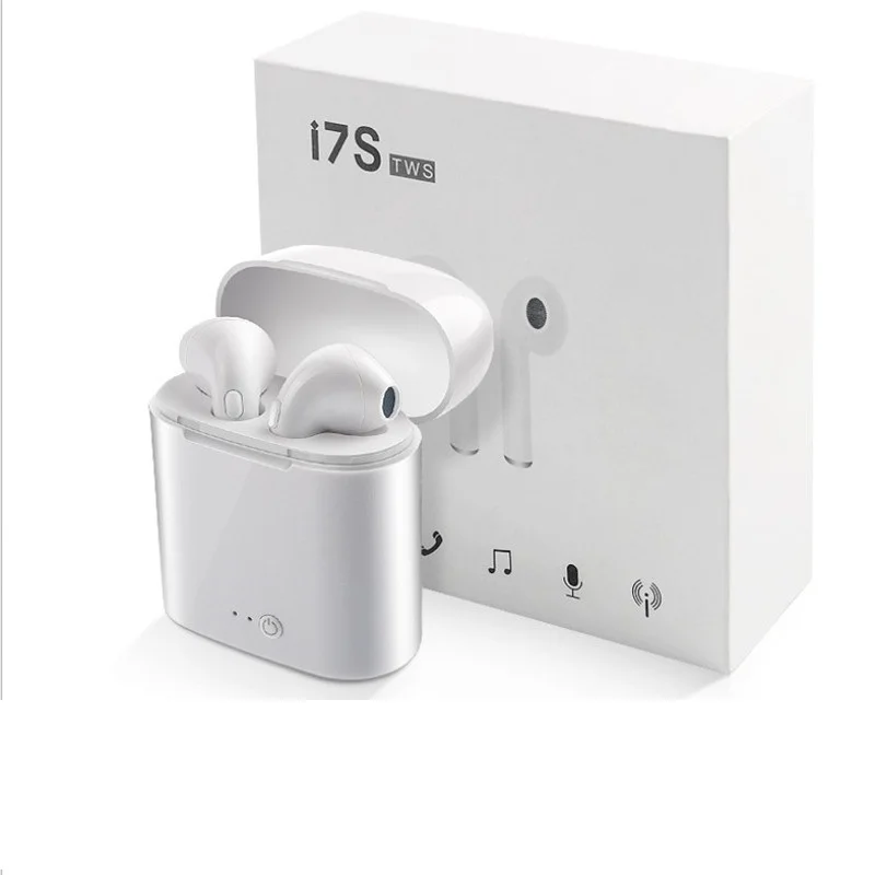 

Hot Sell i7s TWS Mini Wireless Bluetooth Earphone Stereo Earbud Headset With Charging Box Mic For All Smart phone