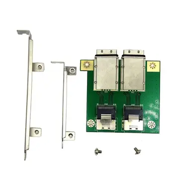 

Mini SAS for Internal SFF-8087 36P to 2 Port External HD sas26P SFF-8088 Front Panel PCI SAS Card Adapter board