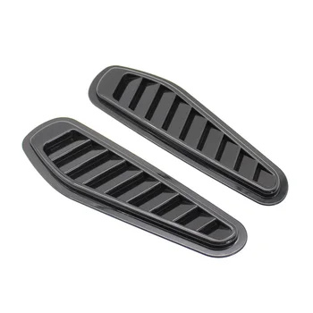 

Plastic Air Bonnet Cover Decorative Auto 2Pcs Exterior ABS Sticker Accessories