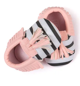 

Black Color Newborn Baby Prewalker Soft Bottom Anti-slip Shoes Footwear Classic Princess Girl Crib Mary Jane Big Flower Shoes 10