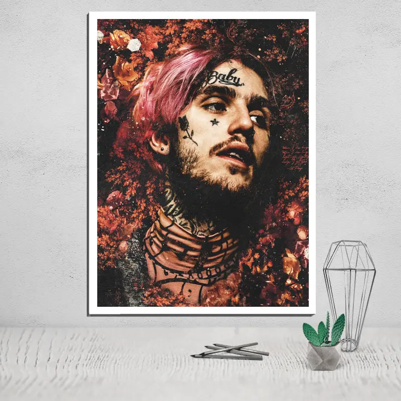 Lil Peep Photo Canvas Poster Tableau Decoration Murale Salon Posters Paintings On The Wall Deco Home Wall Art The Decoration Painting Calligraphy Aliexpress