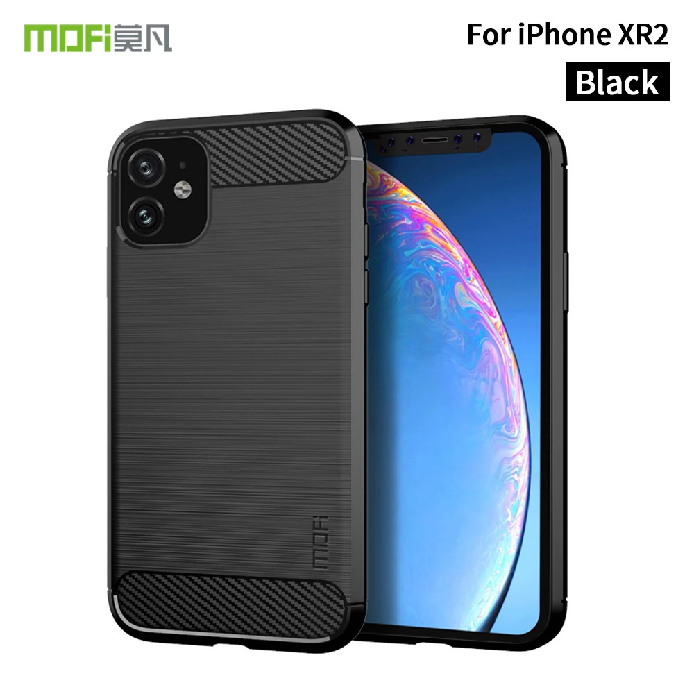 

MOFi For iphone 11 Case Shockproof Carbon Fiber Soft TPU Anti-Knock Cover Cases For iphone 11 Capa Coque