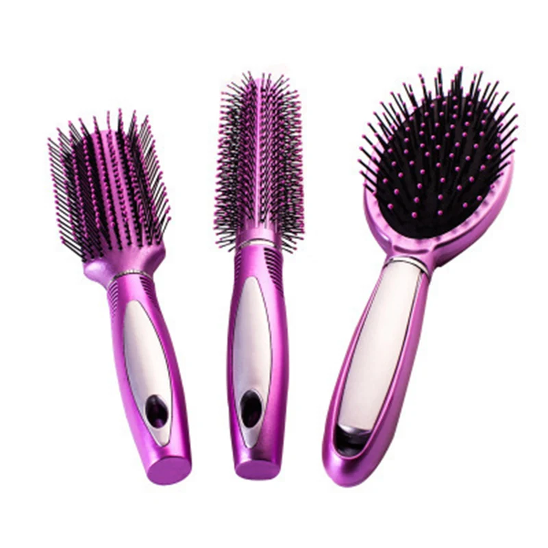 Best place to buy Offer of  3 Shapes Scalp Massage Comb Hair Brush BristleWomen Wet Curly Hair Brushfor Salon Hairdressing Styl