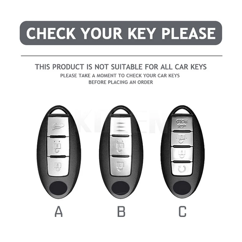 Nuovo TPU Car Key Case Cover Shell Fob per Nissan Qashqai X-Trail T31 T32 Juke J10 J11 Tiida Altima Pathfinder calci per Infiniti - Hac22393a167a46649747dd61af9ee2982