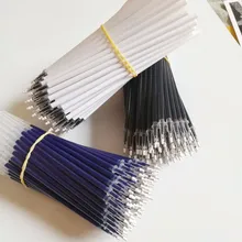 300 шт. гелевая ручка повторная заливка для гелевой ручки черный красный цвет ручка заправка школьные офисные канцелярские принадлежности партия