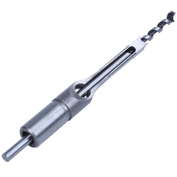 

BEST10mm Mortise Square Hole Saw Auger Drill Bit Mortising Chisel Woodworking