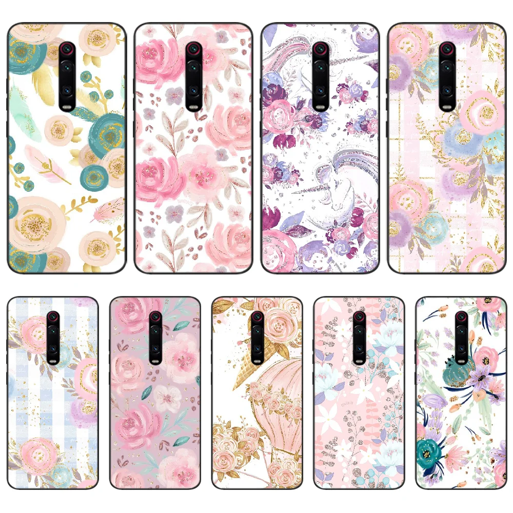 

Reayou Flowers with Phnom Penh Cover Black Soft Shell Phone Case For Redmi K20 Note4 4X 5 5A 6 6PRO 7 8 8PRO Cover