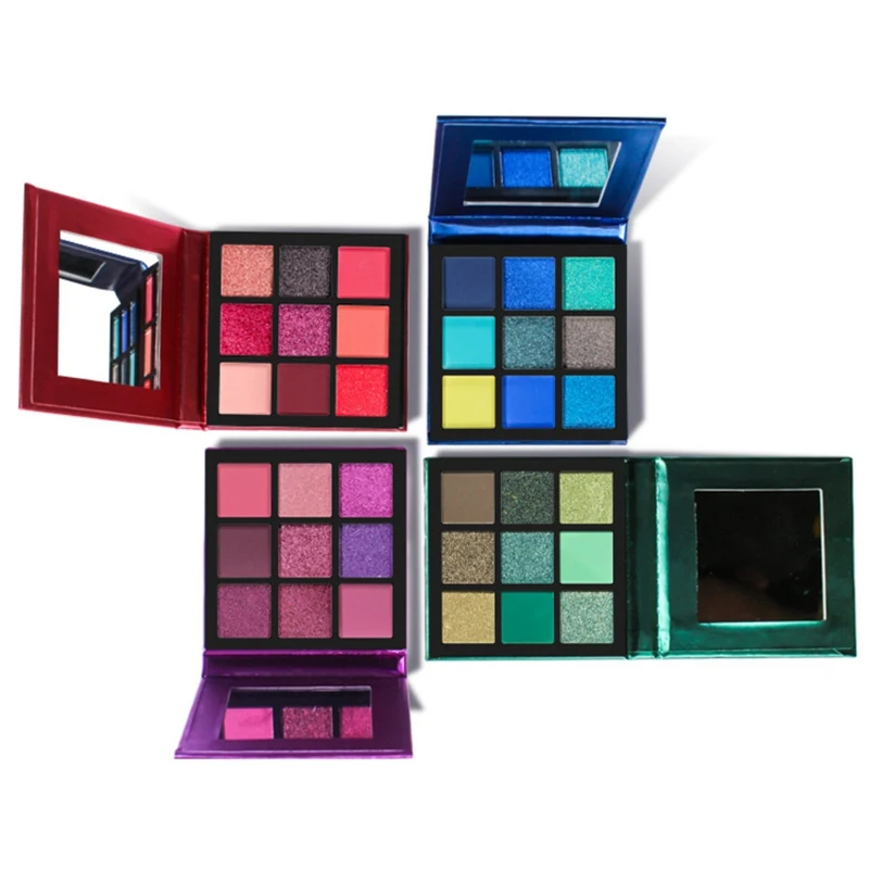 

9 Colors Eyeshadow Palette Long Lasting Waterproof Sweatproof Beauty Makeup Shiny Eyeshadow Cosmetic Tools