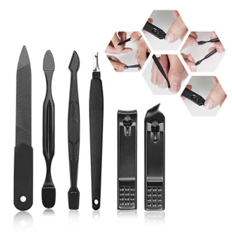 Günstige 14 stücke Mann Bart Pflege Kit Für Gentleman Bart Gestaltung Nagel Datei Nagel Reparatur Geeignet Für Outdoor Und Reise Sexy und Mode