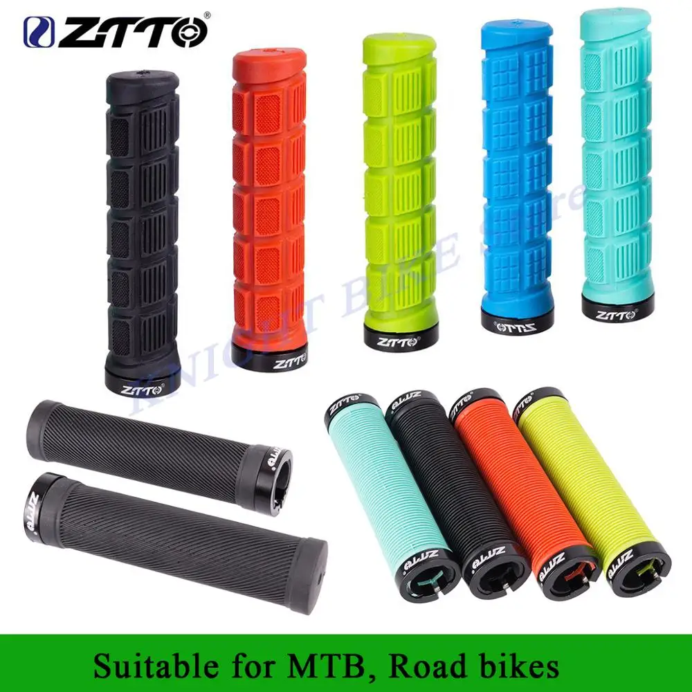 

ZTTO Durable Shock-Proof Rubber Anti-Slip Road Mountain Bike Handlebar Grips Fixed Gear Bicycle Grips cycling Road Parts 1Pair