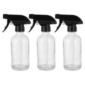 

3pcs 250ml Glass Spray Bottle Sprayer Container Cream Lotion Liquid Container Empty Bottle for Home Outdoor
