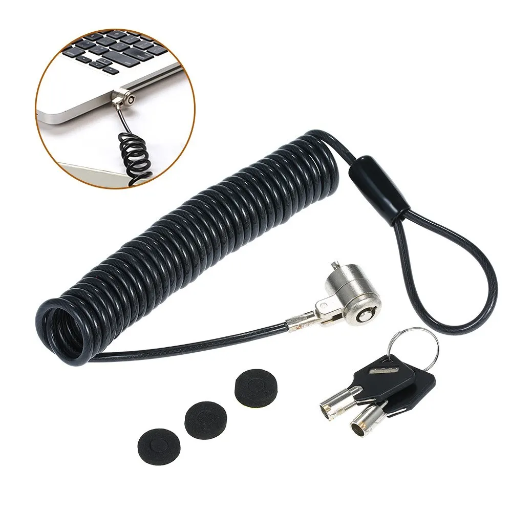 1PC Individual Notebook Laptop Computer Security Key Cable Lock Chain H27953 6.6 Feet Projector Tablet | Обустройство дома
