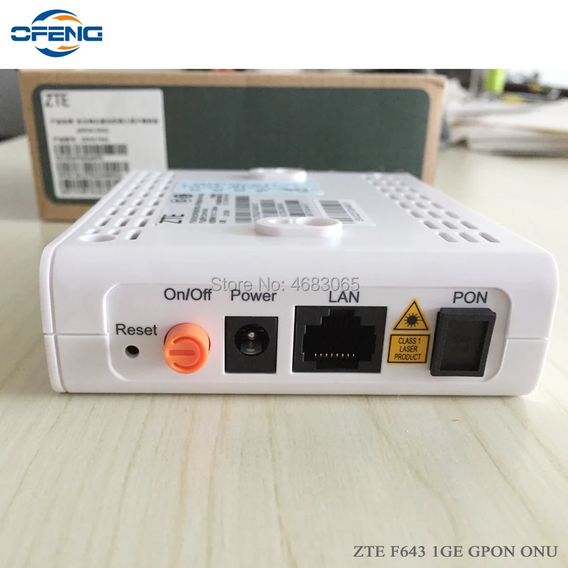 ZTE ZXA10 F643 GPON ONU ONT FTTH SFU роутер режим FTTO с портом 1GE аналогичная функции оптического