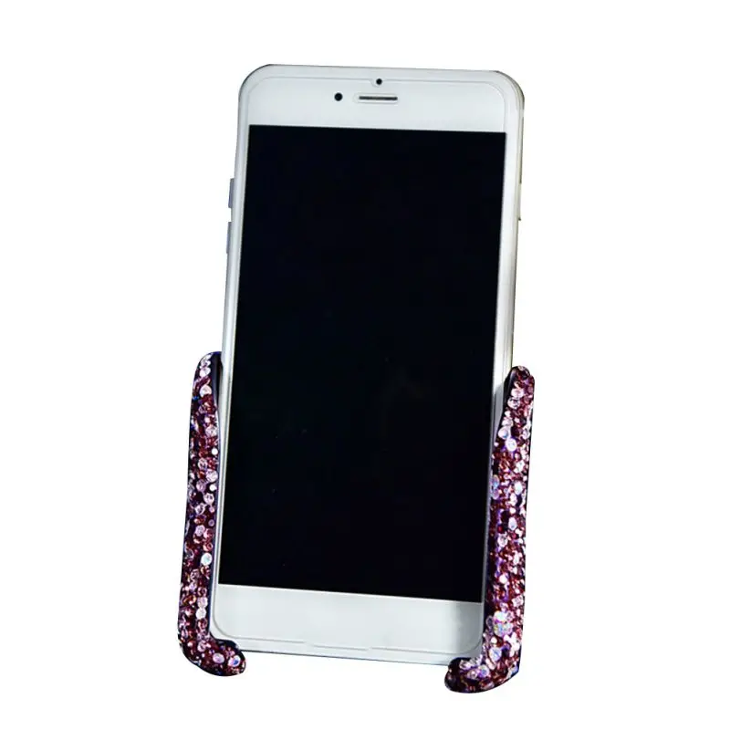 Для IPhone Android Bling Crystal Rhinestone Автомобильный держатель для телефона Air Vent - Цвет: Z