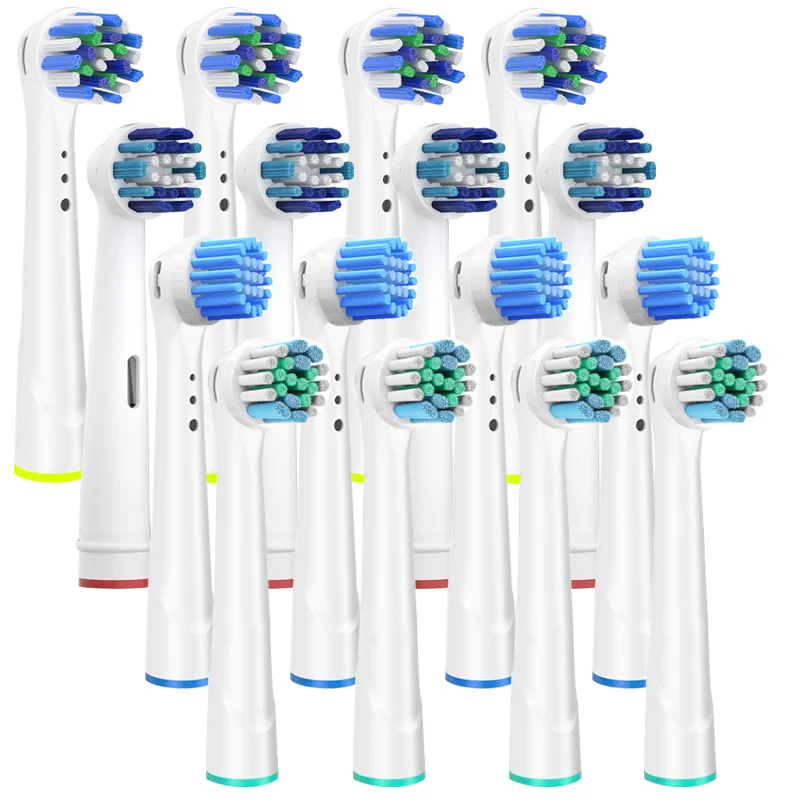 16Pcs Replacement Toothbrush Heads for Oral B Toothbrush Heads Sensitive Soft Comapitble with Oral-b Braun Electric Toothrbush 4pcs for 3d oral b toothbrush heads for braun oral b brush attachment oral b replacement oral toothbrush heads b oral b nozzles