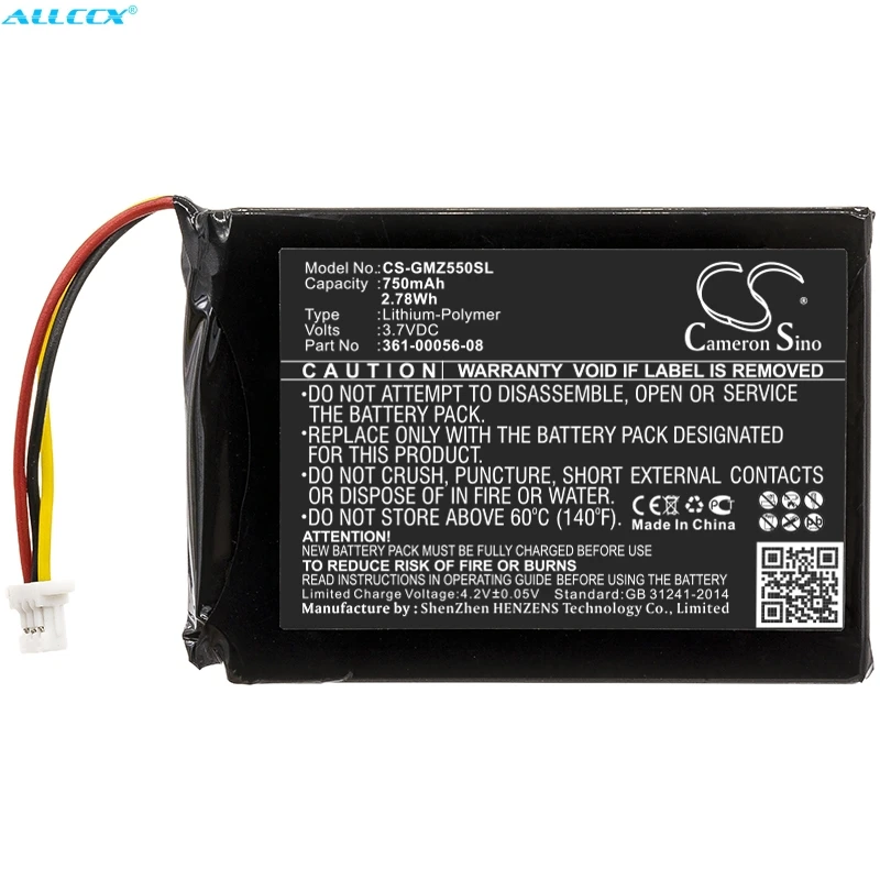 Аккумулятор Cameron Sino 750mAh 361 00056 08 для Garmin DriveSmart 5 55 65|Цифровые аккумуляторы| |