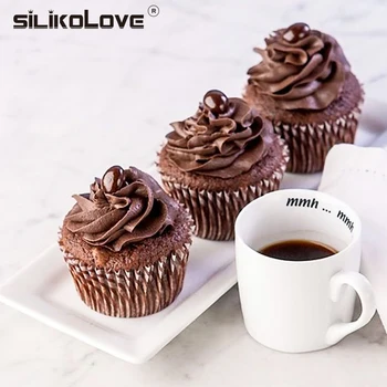 

SILIKOLOVE 9 Cavity Muffin Cupcake Molds Silicone Tart Pan Mold Bakeware Tools DIY Mousse Cake Bread Chocolate Baking Mould