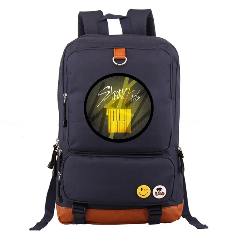 

Stray Kids MEN'S Group Related Products Hot Selling School Bag Backpack Men And Women Students Large Capacity Travel Bag Backpac