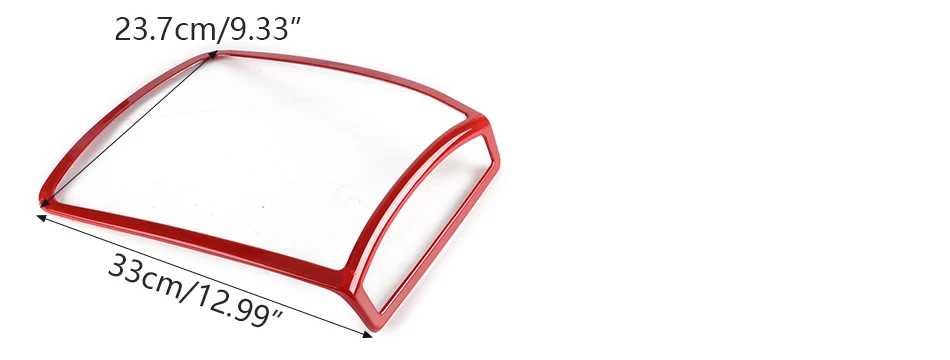 DWCX автомобиля ABS красный хромированная Защитная панель для интерьера чтение светильник лампа Декор крышки отделка Подходит для Ford F150