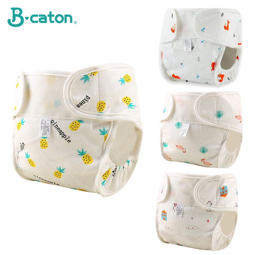 Baby Reusable Diapers Panties Baby Cloth Diapers for Baby Cotton Training Panties Diapers Washable Diaper Breathable Ecological