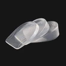 1 пара гелевая внутренняя увеличивающая рост стелька мягкая эластичность амортизация декомпрессия пяточная Подушка-В5