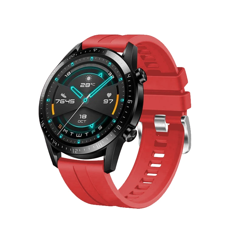 Для huawei watch gt 2 Силиконовый ремешок для часов спортивный сменный ремешок для часов huawei gt2 42 мм 46 мм браслет