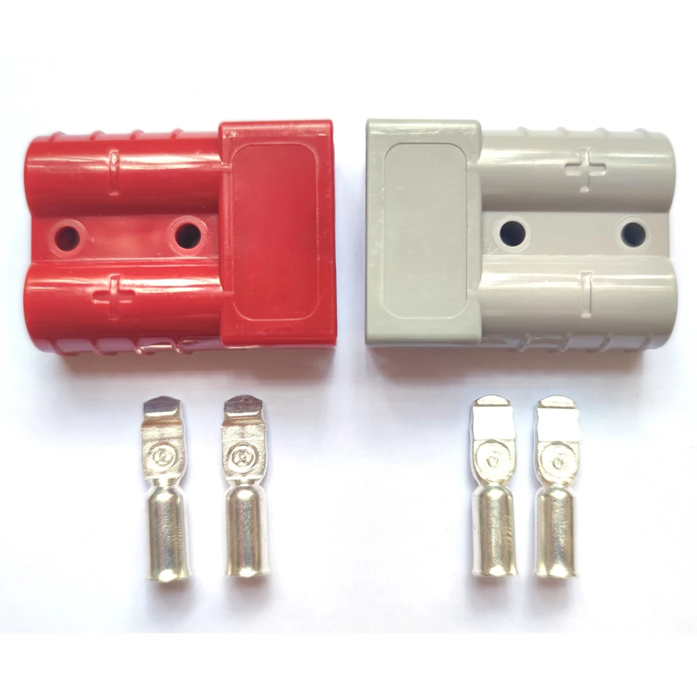 Kaufe Grau-roter Batterie-Stromanschluss, 50 AMP, Schnellstecker, Stecker,  Kabelklemme für Anderson