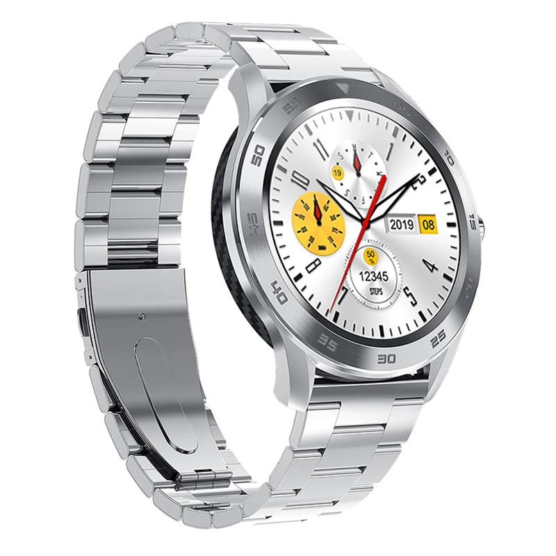 Водонепроницаемые Смарт-часы Timewolf IP68, измеряющие кровяное давление, мужские Смарт-часы с Bluetooth, умные часы для мужчин с Android IOS - Цвет: Silver Steel