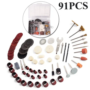 

91 Pieces Wire Brush Grind Grinding Head Polishing Tool Electric Grinder Accessories Set Abrasive Tools